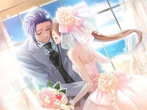 anime bride and groom | cute anime couple | cute bride and groom, cute ...