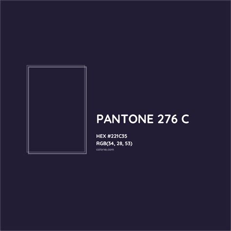 PANTONE 276 C Complementary or Opposite Color Name and Code (#221C35) - colorxs.com