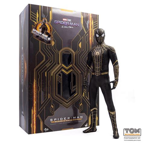 Hot Toys Spider-Man:No Way Home- 1:6 Spider-Man (Black & Gold Suit ...