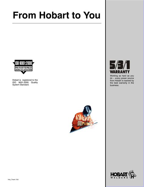 Hobart Welding Products HANDLER 140 User Manual | Page 2 / 52 ...