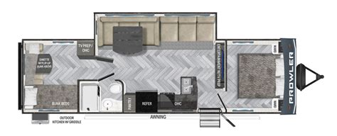 Heartland Prowler 303SBH Floor Plan Travel Trailer