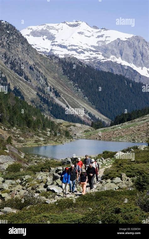 France, Hautes Pyrenees, Pyrenees National Park, Val d'Azun, Arrens ...