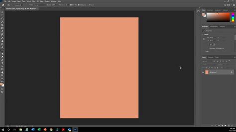 Creating a Background Color on Photoshop (Solid color and Gradient) - YouTube