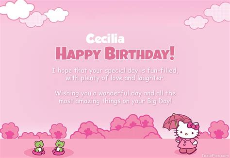 Happy Birthday Cecilia pictures congratulations.