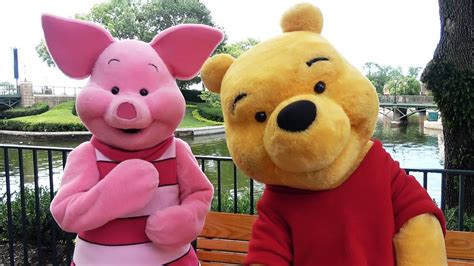 Winnie The Pooh & Piglet Surprise Meet & Greet at Epcot International ...