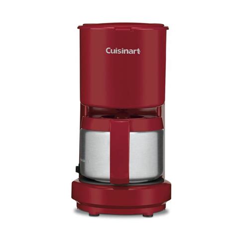 UPC 086279007124 - Cuisinart DCC-450R 4-Cup Coffeemaker with Stainless Steel Carafe, Red ...
