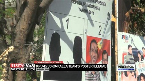 Posters Depict Ballots, KPU Logo - YouTube