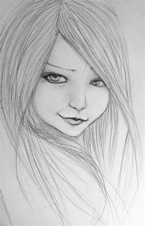 Easy Face Sketches at PaintingValley.com | Explore collection of Easy ...