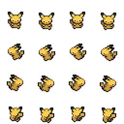 Pixel Art Pokemon Pikachu Sprite