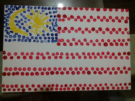 Malaysian Flag Paint Craft