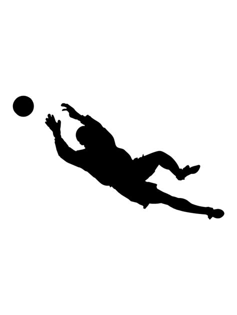 Soccer Goalie Silhouette at GetDrawings | Free download