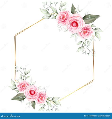 Floral Flower Border Design Background Royalty-Free Stock Image ...