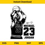 Michael Jordan NBA SVG, Jordan 23 Logo SVG, PNG