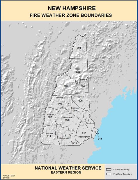 New Hampshire Fire Weather Zone Changes