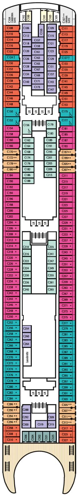 Aurora Deck Plans: Ship Layout, Staterooms & Map - Cruise Critic