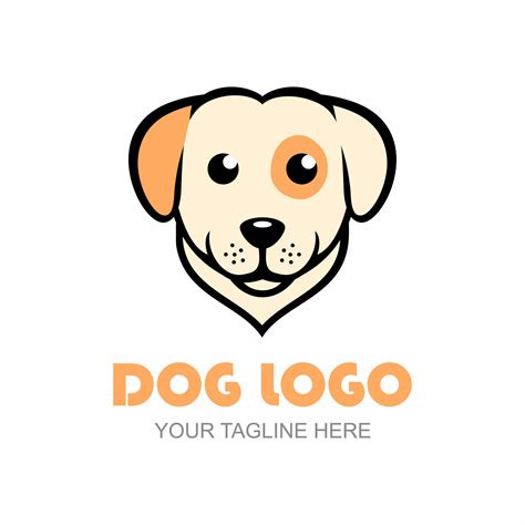 dog head logo 7688910 Vector Art at Vecteezy