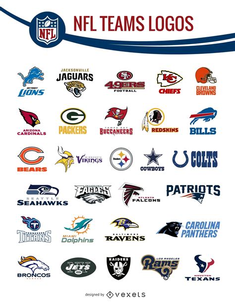 NFL Team Logos Pack Vector Download