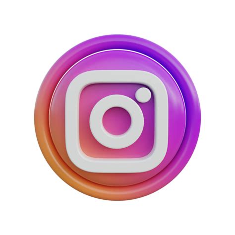 3d social media icons instagram 9428327 PNG