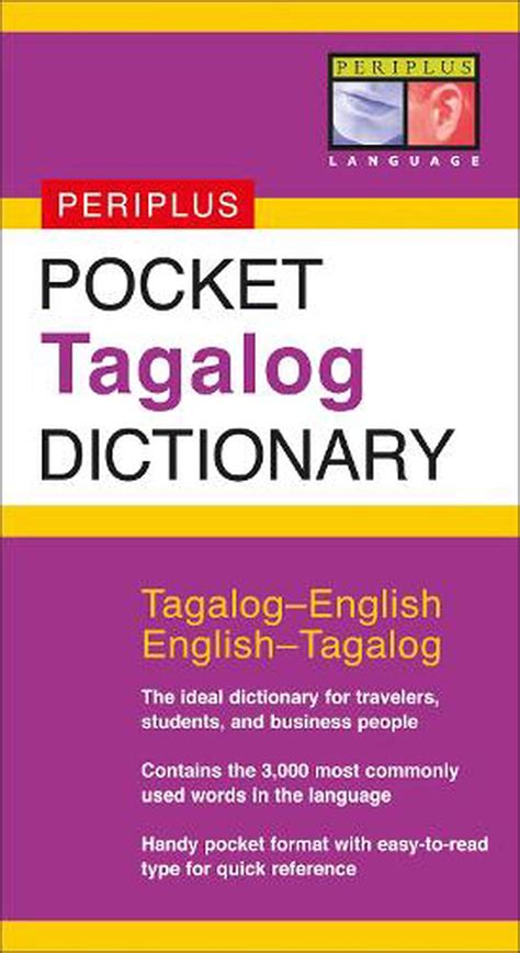 Pocket Tagalog Dictionary: Tagalog-English/English-Tagalog: Tagalog ...