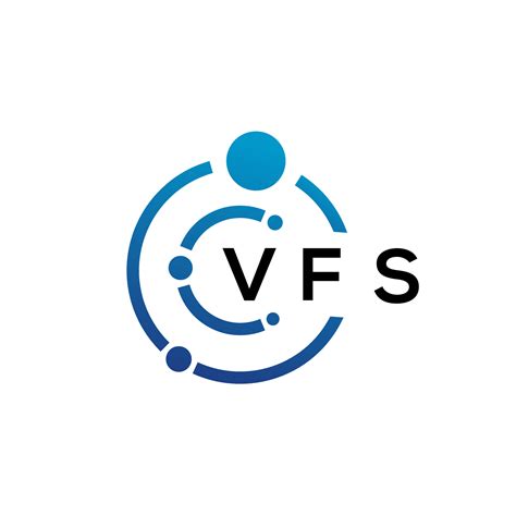 VFS letter technology logo design on white background. VFS creative ...