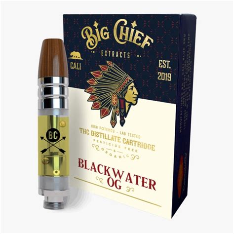 Big Chief THC Cartridge 1G - BlackWater OG - Gas Monkey Shop