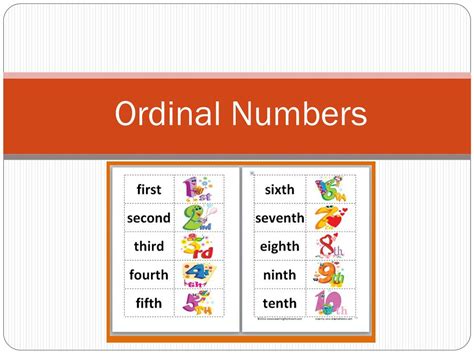 Ordinal Numbers 1 To 100