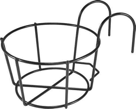 appeasy Metal Round Pot Railing Hanging Stand, Heavy Duty Durable ...