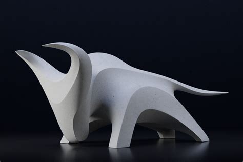 Modern abstract sculpture bull 3D model - TurboSquid 1561428