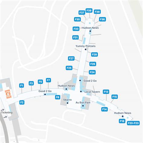 Philadelphia Airport Terminal F Map & Guide