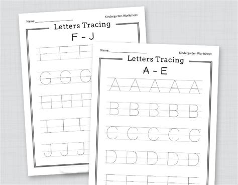 Free Printable Alphabet Tracing Worksheets - Collective Crayon