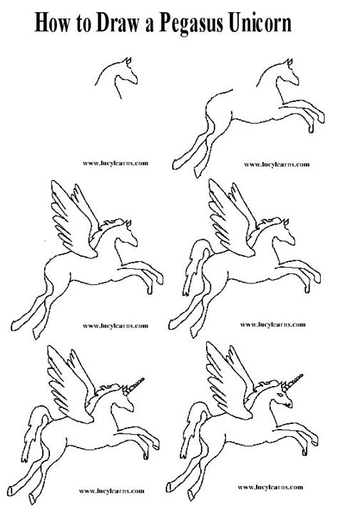 How To Draw A Unicorn With Wings / How to draw a cute unicorn HEART ...