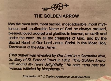 Golden Arrow Prayer - pic-insider