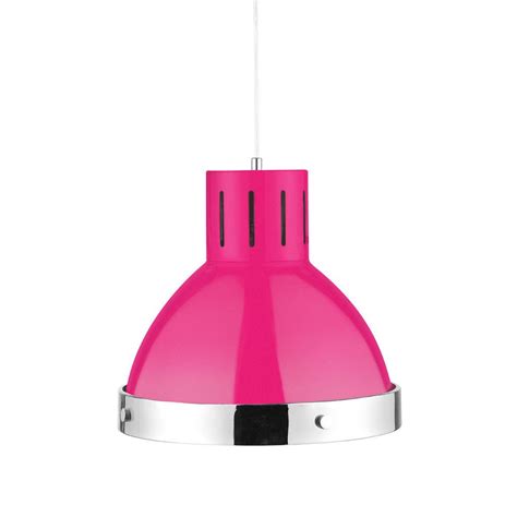 Pendant Light, Hot Pink/Chrome | Shape pendant light, Pendant light ...