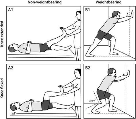 Illustration of the non-weight bearing and weight bearing testing ...