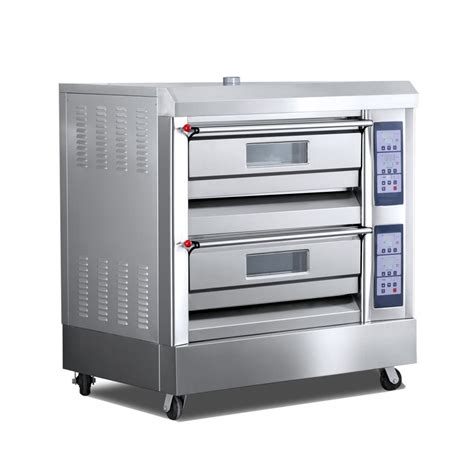 2 Decks 4 Trays 600X400MM 350°C Professional Gas Baking Oven TT-O38C Chinese restaurant ...