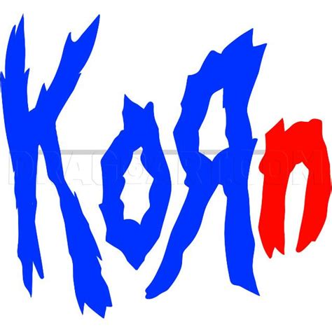 How To Draw Korn, Korn Logo, Step by Step, Drawing Guide, by Dawn ...