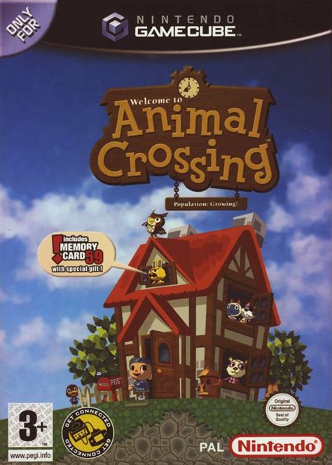 Animal Crossing (2002) GameCube box cover art - MobyGames