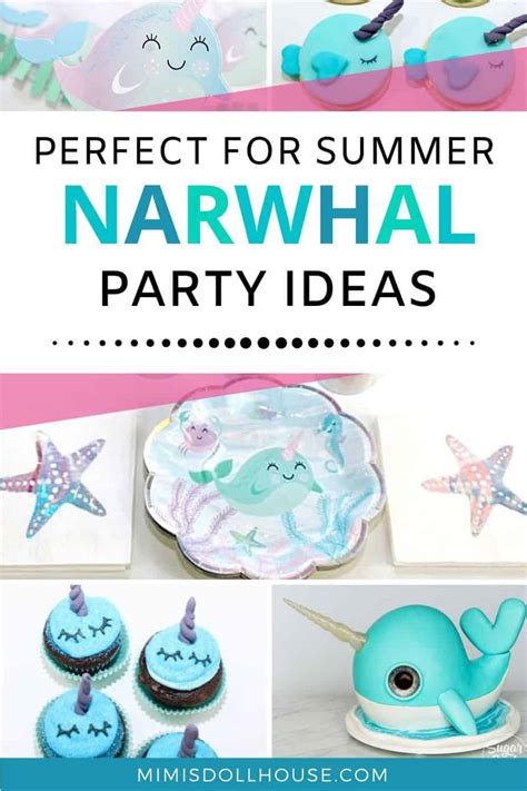 Delightful Narwhal Birthday Party Ideas | Mimi's Dollhouse