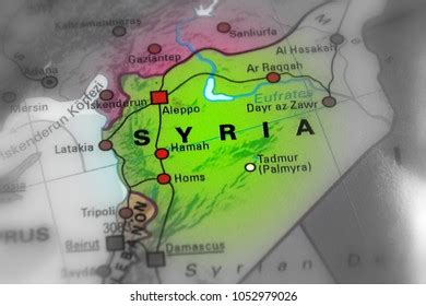 Syria Syrian Arab Republic Conflict Map Stock Photo 1052979026 | Shutterstock