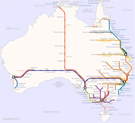 Map of Australian Train services | Australien karte, Geografie, Australien