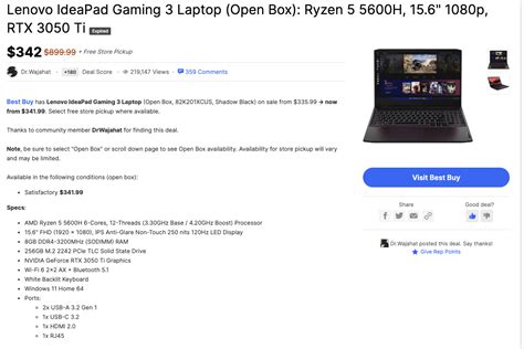 Best Buy Open-box Experiences : r/GamingLaptops