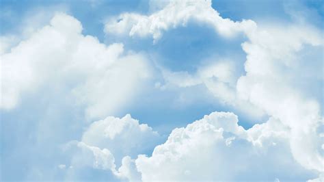 Light Blue Sky With White Clouds - 1920x1080 - Download HD Wallpaper ...