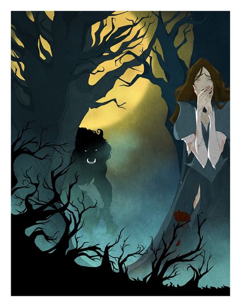 Dark Disney: the Beast / Fan Art / Print / Beauty and the - Etsy