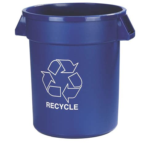 Carlisle 32 Gal. Blue Recycle Trash Can (4-Pack)-341032REC14 - The Home Depot