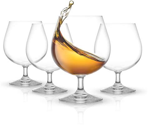 4Pcs Crystal Clear Cognac Glasses - SHIVA