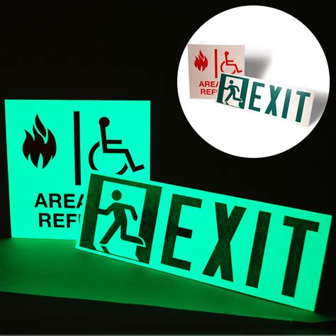 Custom Glow in the Dark Stickers Signs, SKU: LQ-3006