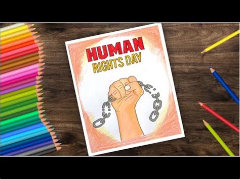 Human Rights Day poster drawing / Human Rights /drawing competition - YouTube