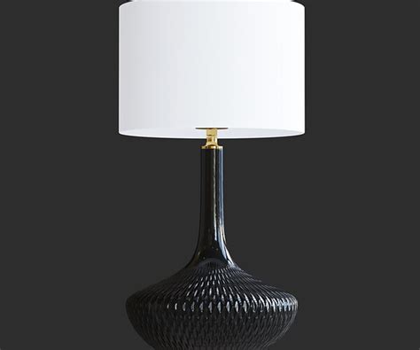 ArtStation - Black Glass Table Lamp | Resources