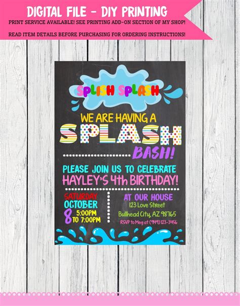 Splash Park Party: Personalized birthday by EmmaSueBowtique