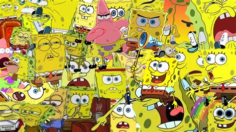 My beautiful collage of Spongebob : r/Waloof